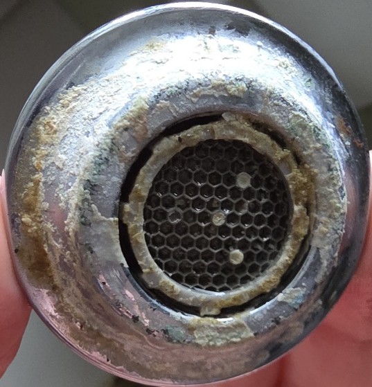 Crust on Faucet